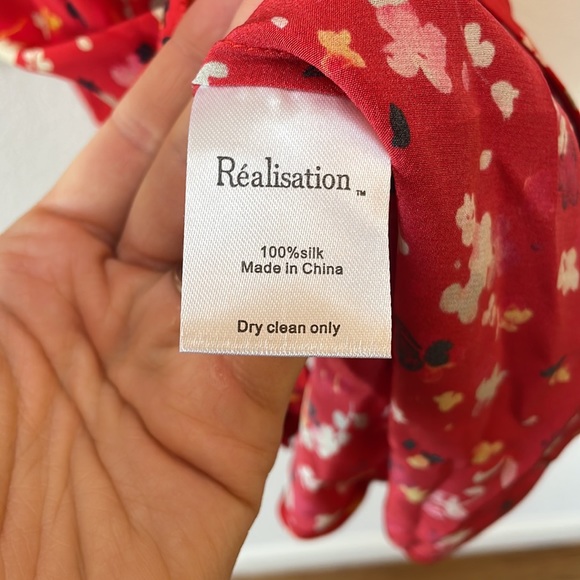 NWOT Realisation Par Julia dress in Rouge Fleur S - Picture 13 of 15